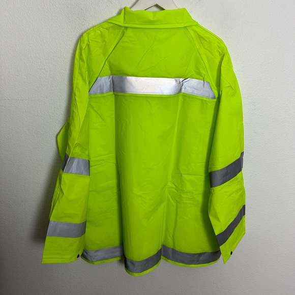 SET Pant & Jacket Safety Waterproof Black VEA 700 Pant Large Neese Lime Coat 2XL - Picture 6 of 7